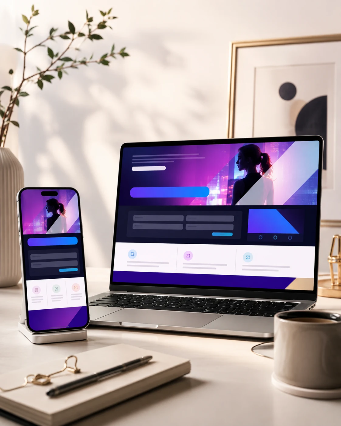 Mobile responsive landing page design